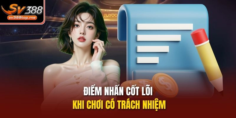 Điểm nhấn cốt lõi khi chơi có trách nhiệm